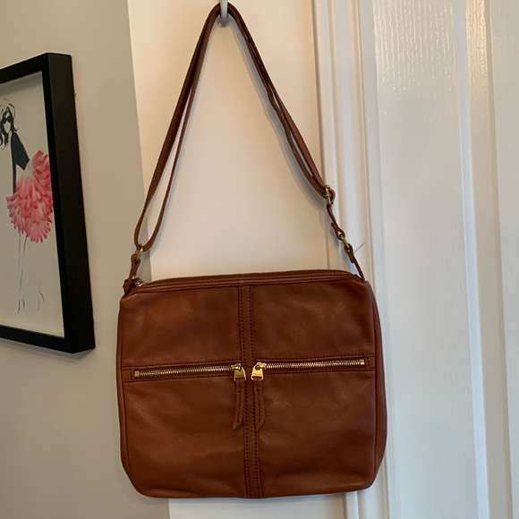 Fossil Leather Crossbody Bag - Picture 1 of 10
